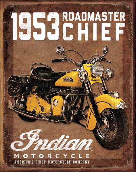 ITEM#1932 INDIAN ROADMASTER MOTORCYCLES TIN SIGN METAL ART WESTERN HOME DECOR CRAFT