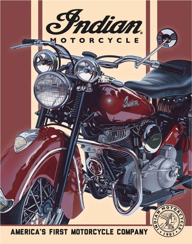 ITEM#2009 INDIAN 1948 CHIEF MOTORCYCLES TIN SIGN METAL ART WESTERN HOME DECOR CRAFT