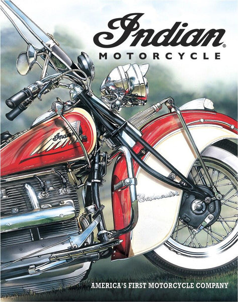 ITEM#785 INDIAN AMERICA'S PIONEER MOTORCYCLES TIN SIGN METAL ART WESTERN HOME DECOR CRAFT