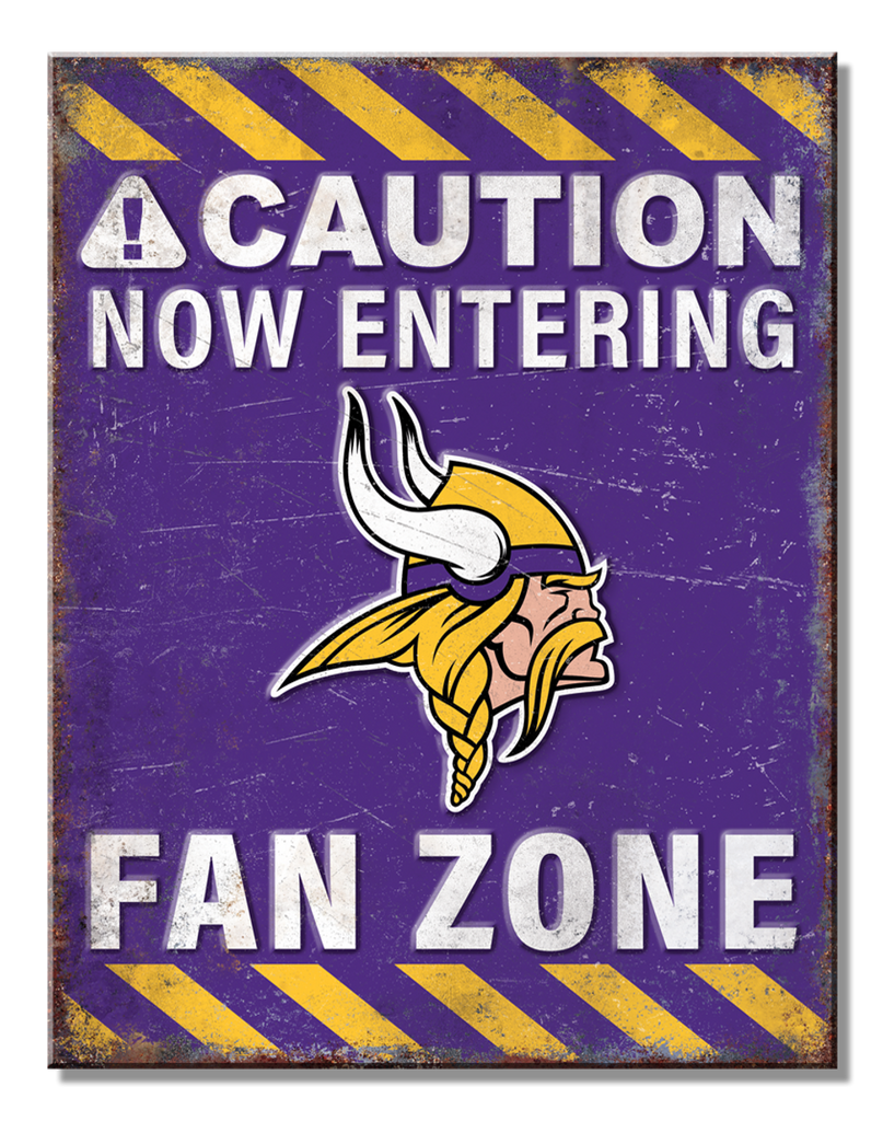 #6516 MINNESOTA VIKINGS NFL TIN SIGN CUSTOM METAL VINTAGE TEAM CRAFT WESTERN HOME DECOR OFFICIAL LICENSED PRODUCT