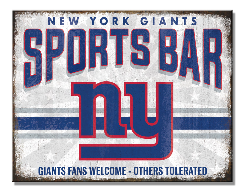 #8089 NEWYORK GIANTS SPORTS BAR TIN SIGN CUSTOM METAL VINTAGE TEAM CRAFT WESTERN HOME DECOR OFFICIAL LICENSED PRODUCT