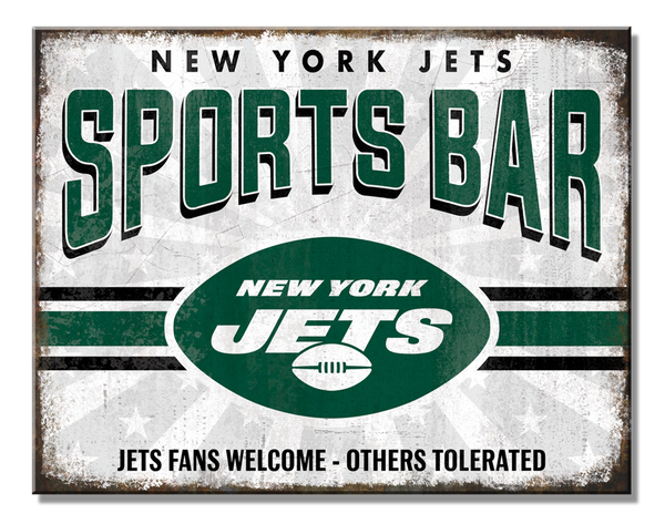 #6513 NEWYORK JETS NFL TIN SIGN CUSTOM METAL VINTAGE TEAM CRAFT WESTERN HOME DECOR HANDMADE NEW