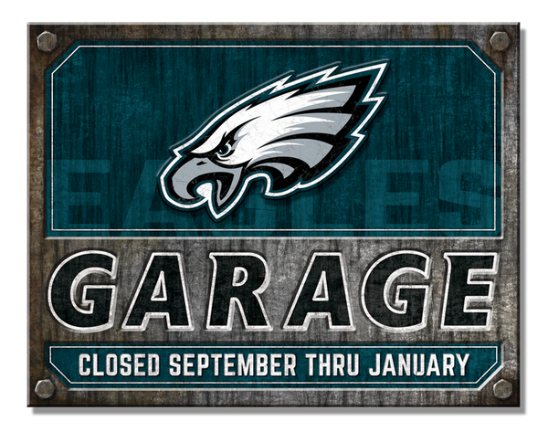 #6517 PHILADELPHIA EAGLES GARAGE NFL TIN SIGN CUSTOM METAL VINTAGE TEAM CRAFT WESTERN HOME DECOR OFFICIAL LICENSED PRODUCT