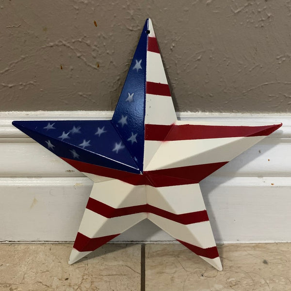 AMERICAN USA Flag Star Metal Wall Art Western Home Decor Handmade 9",12",16",24",30",34",36"