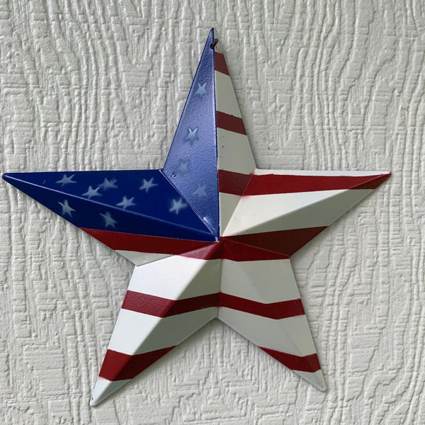 AMERICAN USA Flag Star Metal Wall Art Western Home Decor Handmade 9",12",16",24",30",34",36"