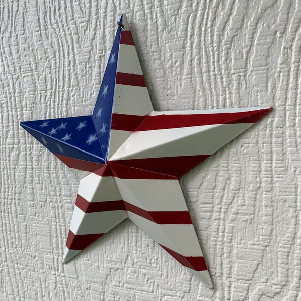 AMERICAN USA Flag Star Metal Wall Art Western Home Decor Handmade 9",12",16",24",30",34",36"