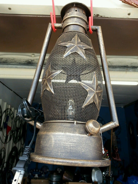 STAR LAMP METAL ART ELECTRIC LANTERN LAMP WESTERN HOME WALL DECOR NEW LIGHTING #EH12727