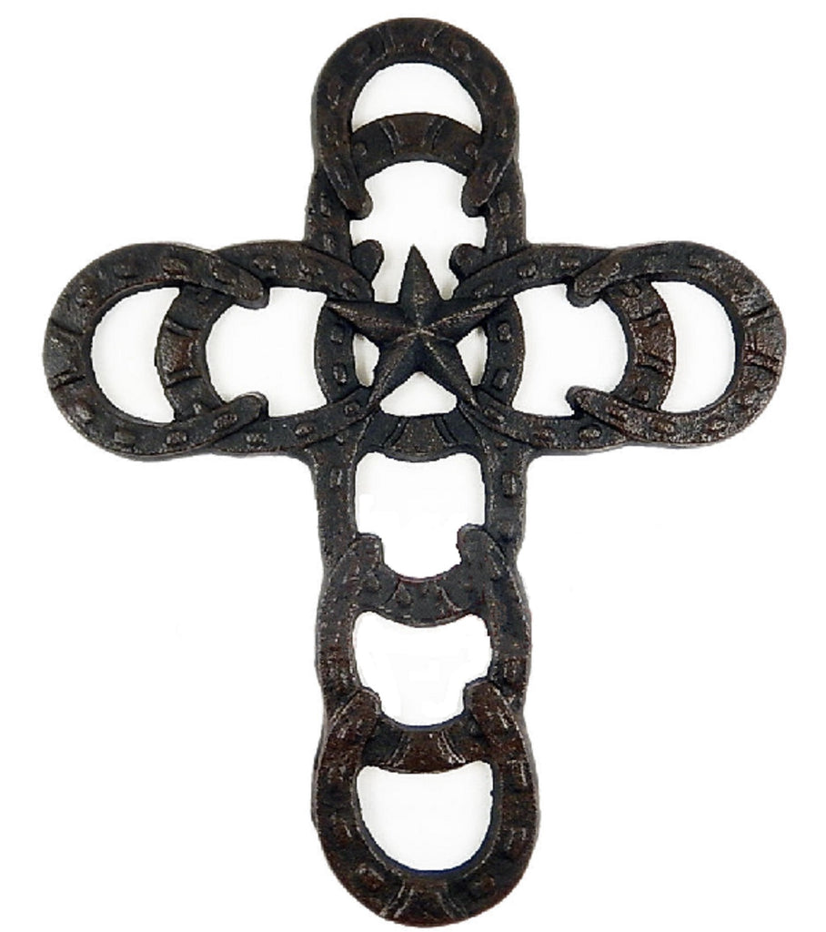 Genuine Horseshoes & Nails Wall Cross – Wild West Living