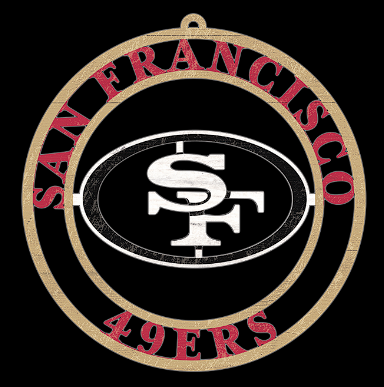 #WC116 SAN FRANCISCO 49ERS MDF WOOD NFL TEAM SIGN CUSTOM VINTAGE CRAFT WESTERN HOME DECOR OFFICIAL LICENSED PRODUCT