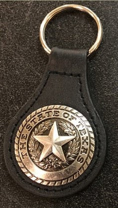 EH80011 STATE OF TEXAS KEY FOB LEATHER KEYCHAIN WESTERN FASHION ART NEW