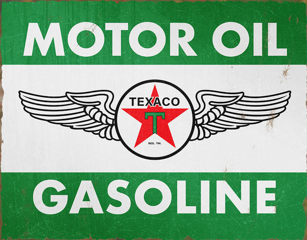 #2565 TEXACO OIL AND GAS TIN SIGN CUSTOM METAL ART WESTERN HOME DECOR NEW