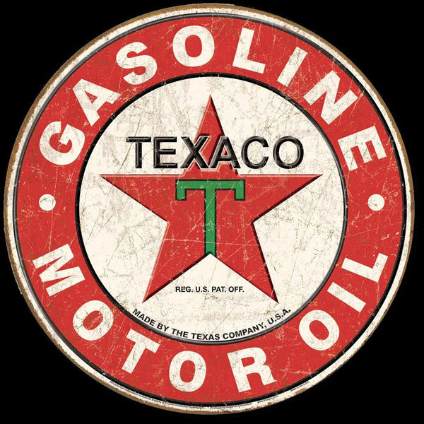 #LGTX01 TEXACO 1926 LOGO 24" TIN SIGN CUSTOM METAL ART WESTERN HOME DECOR NEW